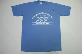 Western Bank Summer Fun Run Vintage 80's Chinook Montana Marathon Single Stitch T-Shirt