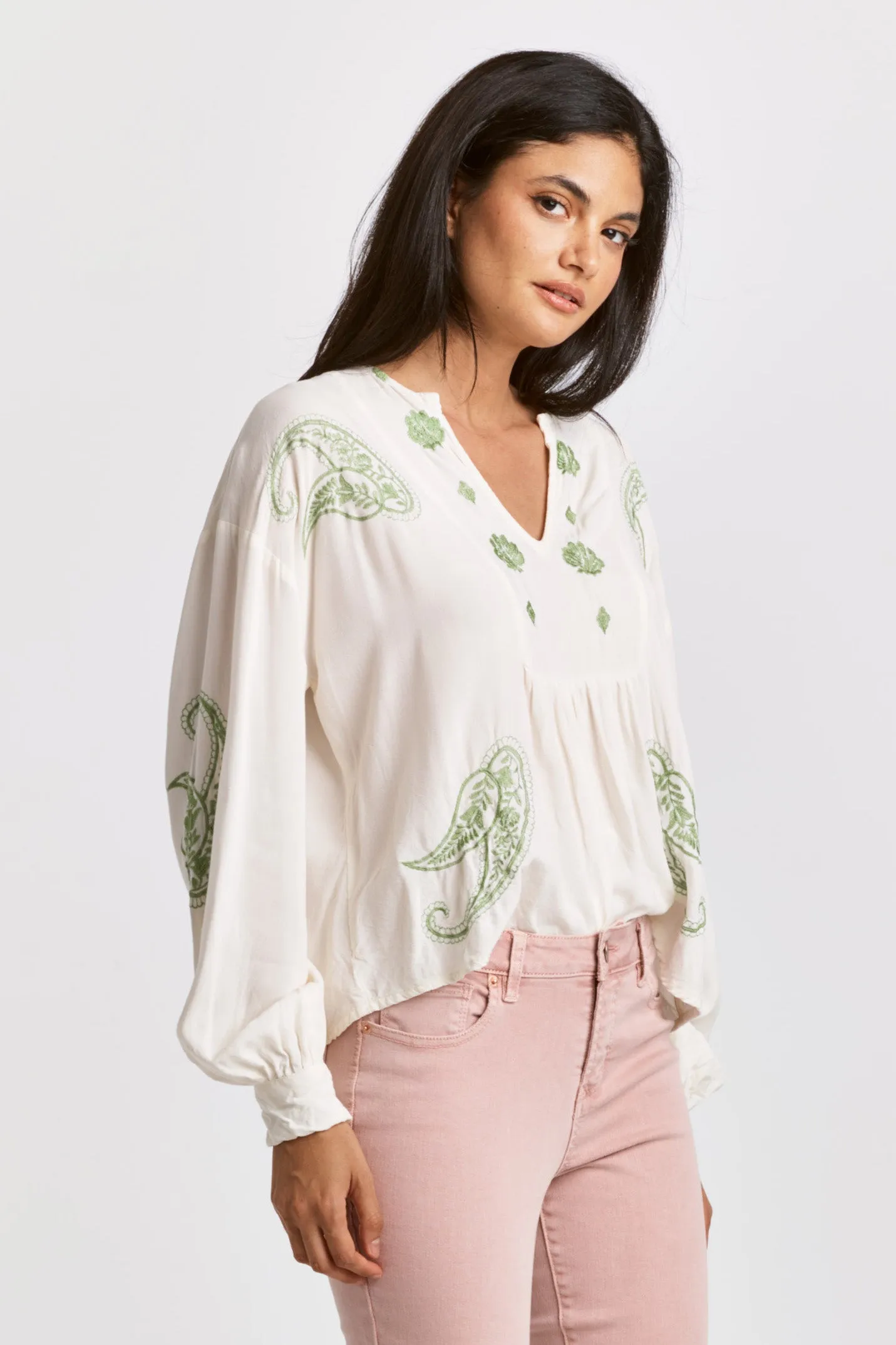 Ximena Embroidery Detail Blouse